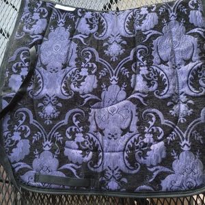 Lavender and silver dressage pad